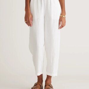 Quince 100% European Linen Pants in white size large